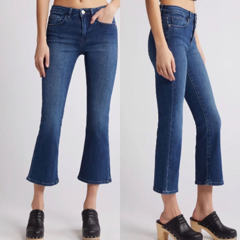 FRAME le crop mini boot Jeans in thunderstorm wash Women’s Size 26